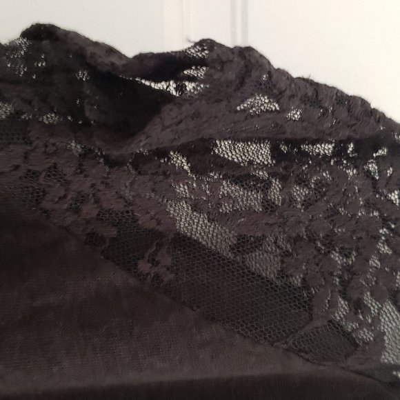 NEW H&M Raglan Sleeve top with Lace Sleeve - M - Picture 3 of 8